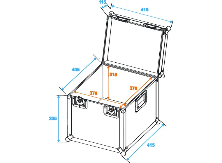 Universal transport case heavy, 40x40 cm 